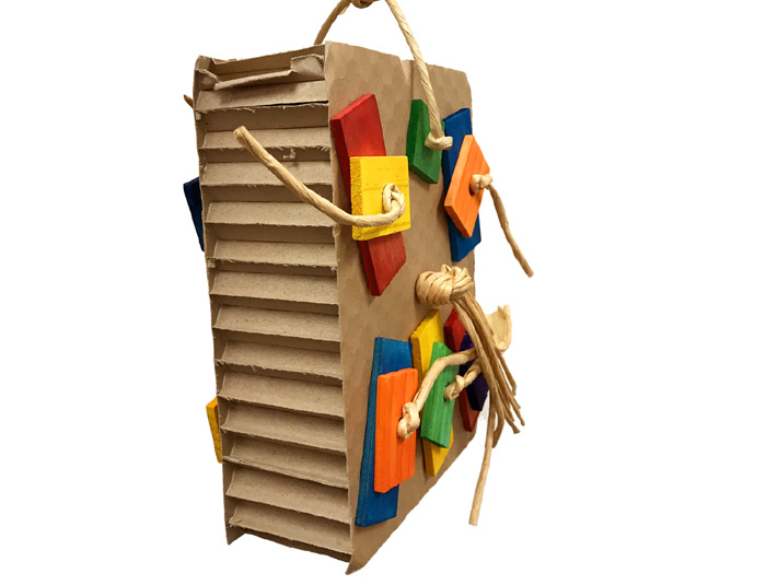 Close up of Medium Cardboard Shreddy Toy