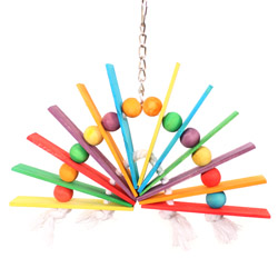 Cheaper Chews - CC306 Colored Wood Arch Toy for Small to Medium Parrots