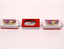 View of three Parrot Wizard Brand Clickers