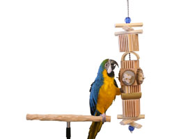 Woodland Parrot Grizzly Toy for Large Macaws