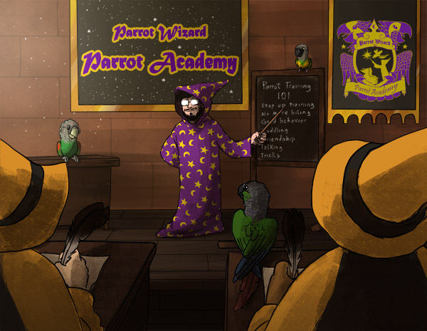 Parrot Wizard Parrot Academy