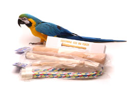 Large Cage Perch Bundle from Parrot Wizard with Macaw