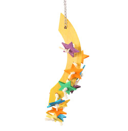 Starry Night Medium Parrot Toy - Pine chew toys for parrots