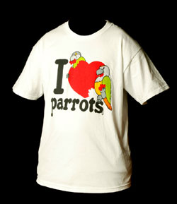 T-Shirt With Parrots