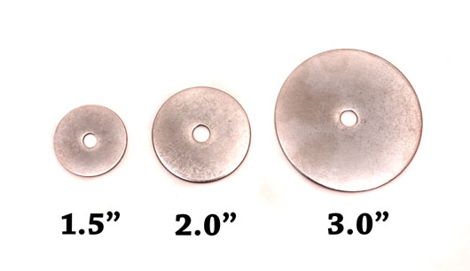 Stainless Steel Washer Sizes