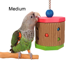 Woodpecker Parrot Toy Medium with Cape Parrot