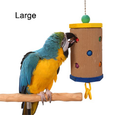 Woodpecker Parrot Toy Large with Blue & Gold Macaw